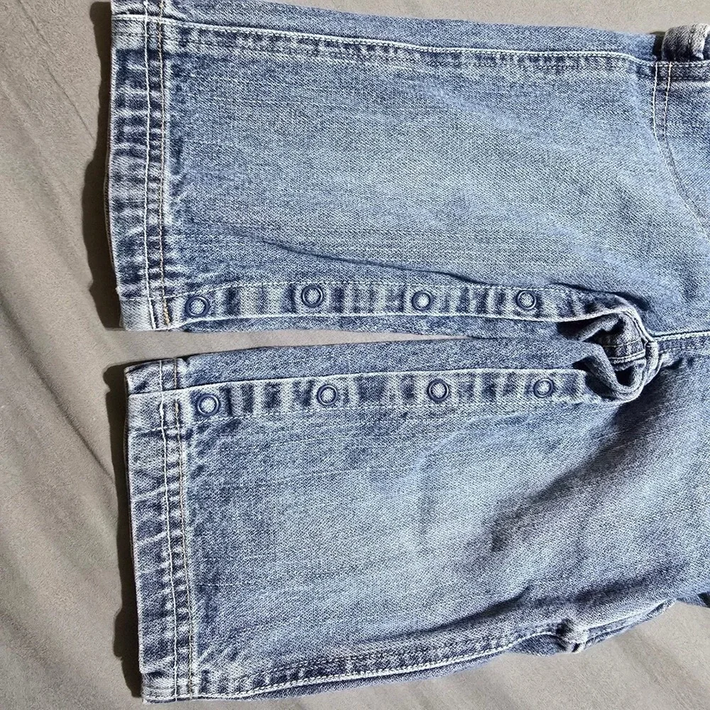 Gymboree Denim Overalls Toddler 18-24 Months Blue Carpenter Snaps 100% Cotton